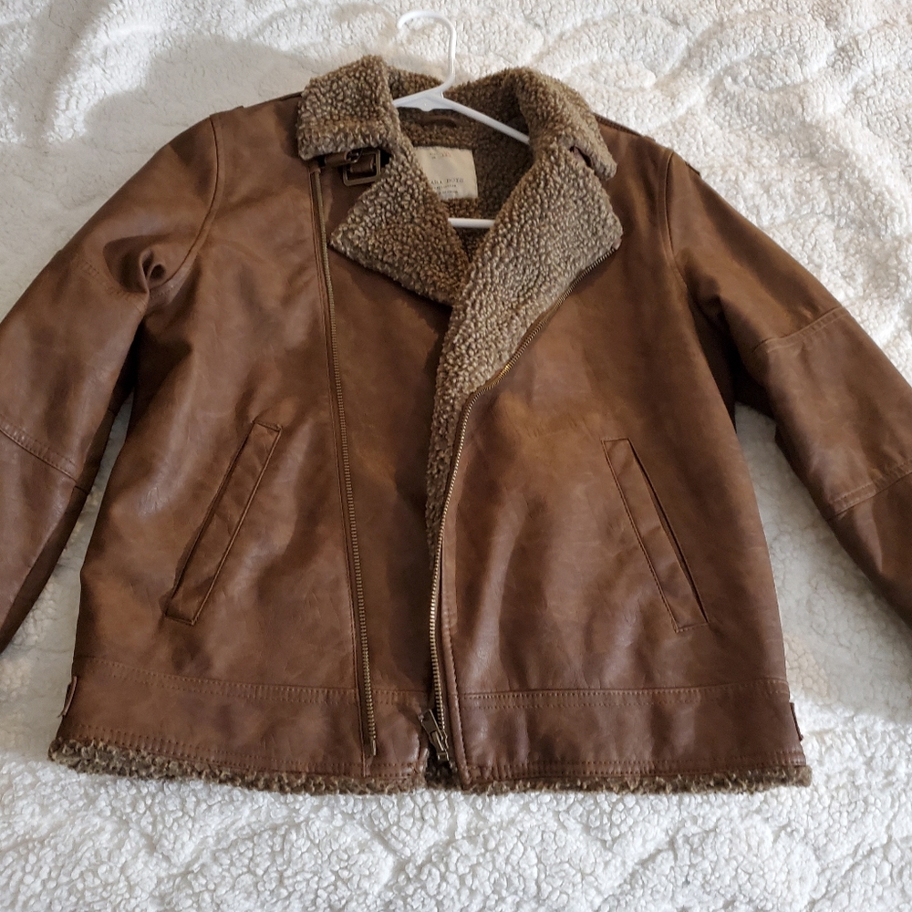 Zara leather jacket